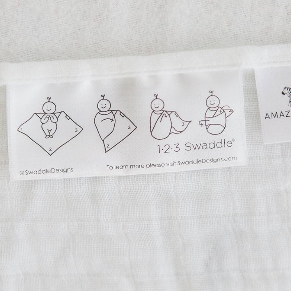 Amazing Baby Muslin Swaddle Zebra Print - Picture 6 of 8